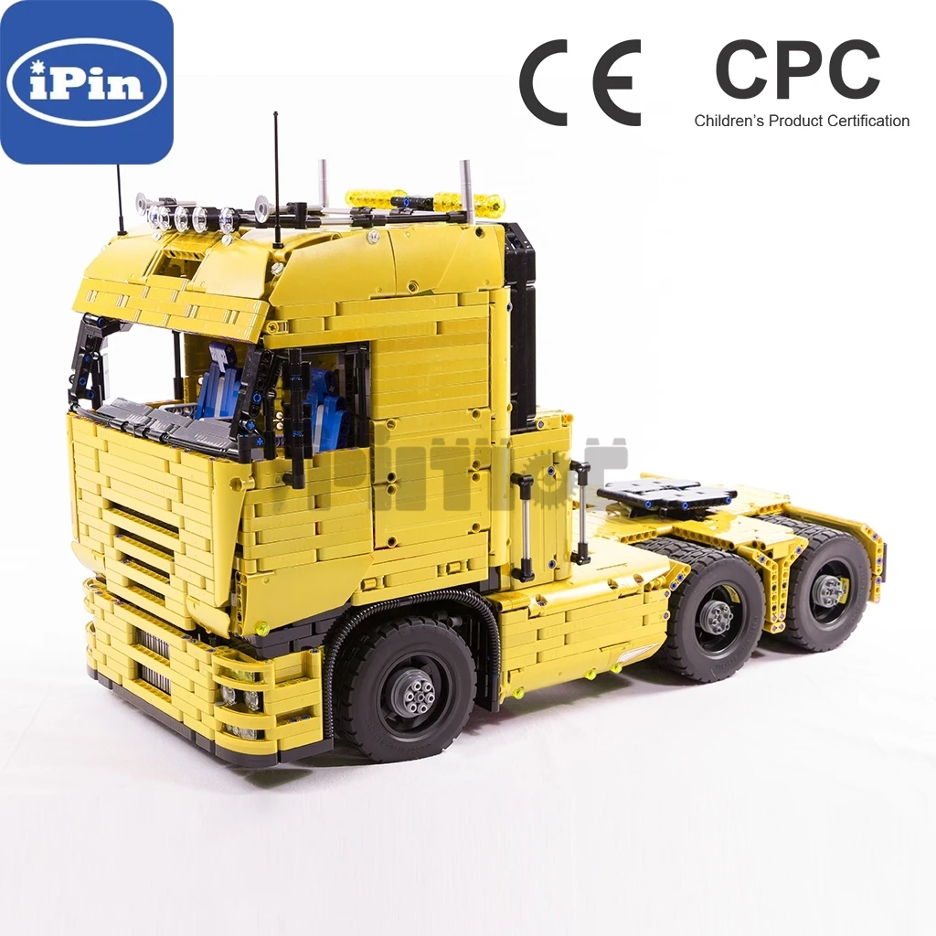 

Moc-2475 heavy pneumatic tractor truck can be equipped with carriage Boy Gift splicing building block technology assembly 4155pc