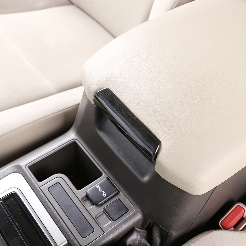 1 шт. для Toyota Land Cruiser Prado FJ150 150 2010- черный деревянный интерьер АБС-системы автомобиля подлокотник украшение с блестками аксессуары