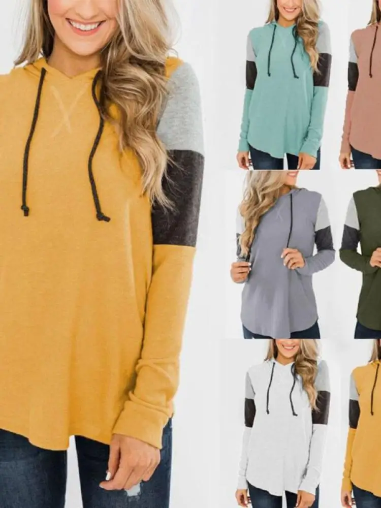 

Ladies Autumn And Winter New Style Cotton Shirt Loose Design Hooded Shirt Head Long Sleeve Eye-Catching Casual Sweater