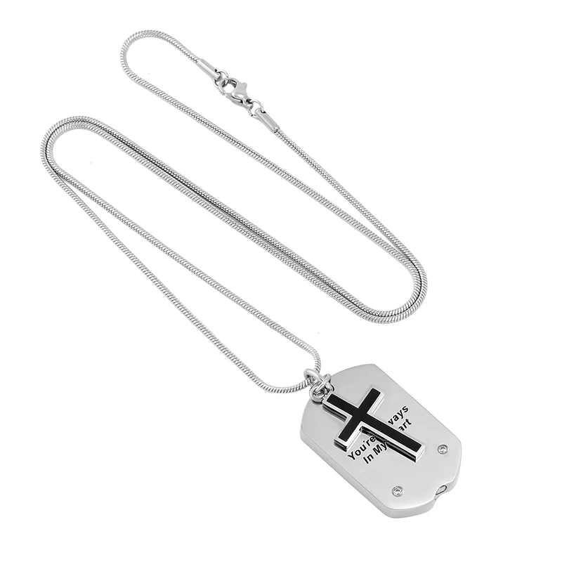 Из нержавеющей стали кремационный ожерелье для праха памятные урны ювелирные