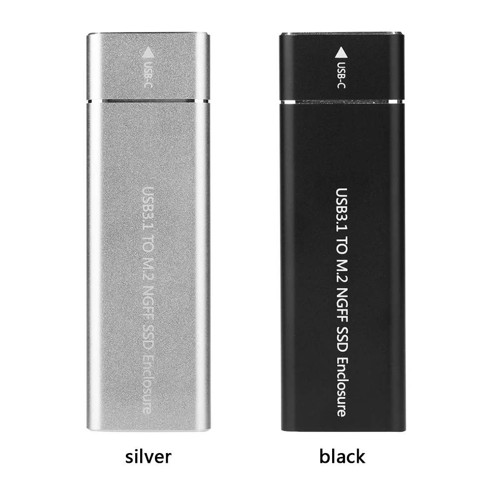 

VKTECH 6Gbps Aluminum Alloy M.2 SSD Case B Key NGFF to USB 3.1 Gen 1 Type C Adapter External SSD Enclosure 2230 2242 2260 2280