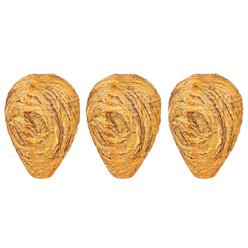 

Waterproof Fake Wasp Nest Bait Wasp Trap Suspension Bee Stop and Wasp Repellent Garden Outdoor