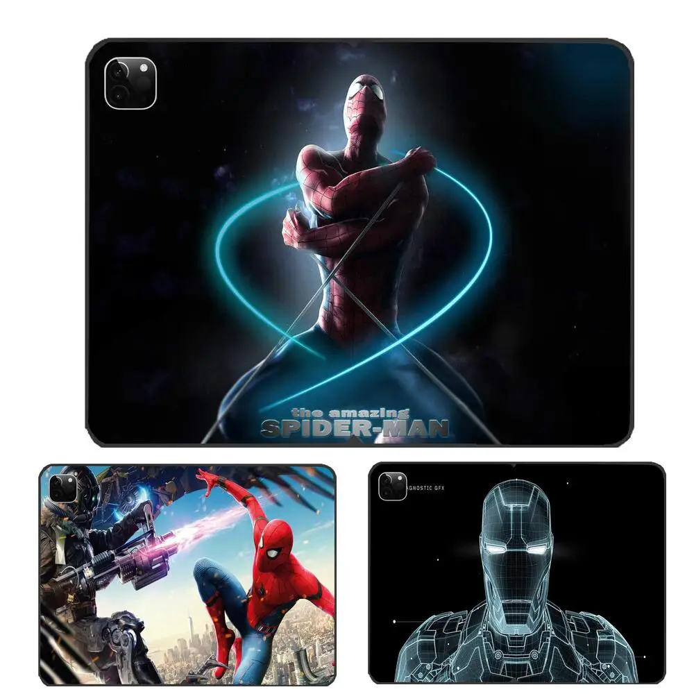 

Чехол для iPad с изображением комиксов Marvel Мстители Капитан Америка Железный человек Человек-паук чехол для i Pad 10,2 чехол Hunter X Hunter Мягкая силик...
