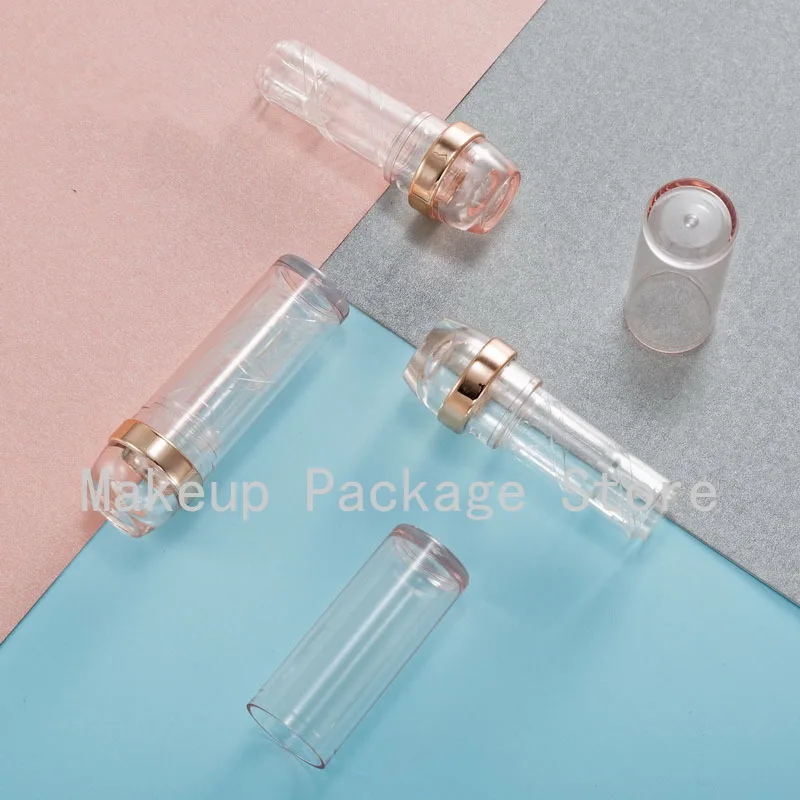 

10/30/50pcs Empty Transparent Round Lipstick Tube Lip Balm Container Cosmetics Refillable Shell Packaging 12.1mm Homemade Diy