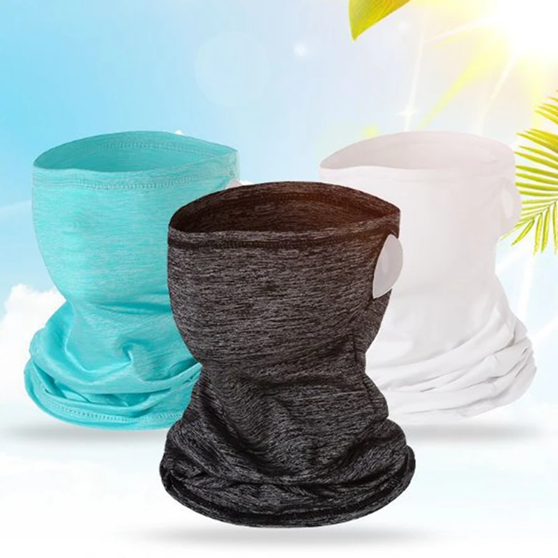 

Summer Ice Silk Multi-Purpose Balaclavas Headscarf Headwear Neck Gaiters for Motorcycle Riding Running Yoga