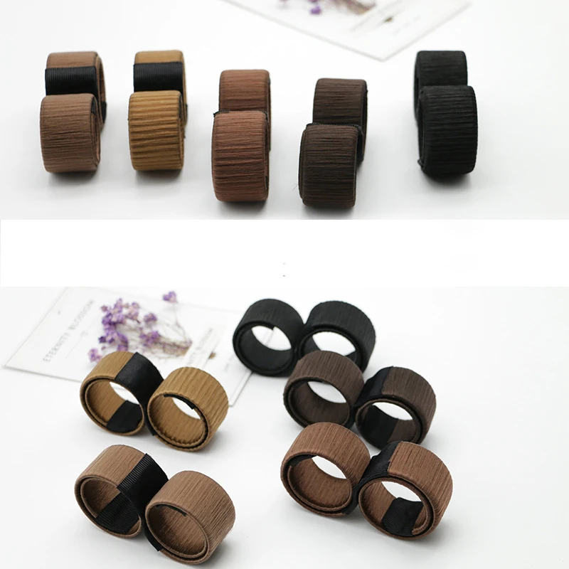 1 шт. синтетический парик пончики бутон головная повязка шар французский Твист