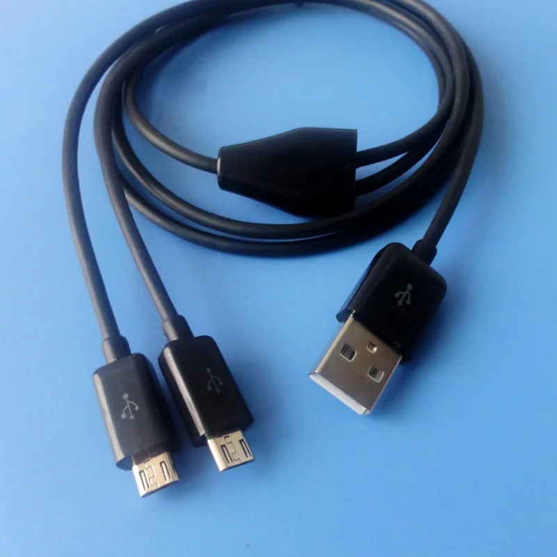anmone 1 to 2 micro usb cable 2 in 1 microusb charging for smartphone tablet double usb charge android phone 1m charger cord free global shipping