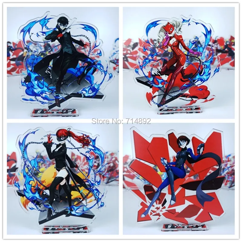 

PERSONA 5 figure toy AnimeRen Amamiya Persona Morgana Ryuji Sakamoto Ann Takamaki Makoto Niijima acrylic desktop doll 15cm