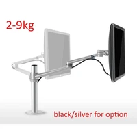 ol 1 height adjustable lcd monitor holder aluminum alloy rotation desktop display tv long arm vesa stand max support 27 inch