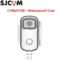 original sjcam c100 series waterproof case underwater 30m dive housing case for sjcam c100 c100plus action camera accessories