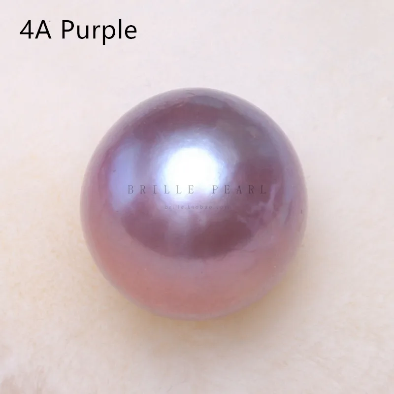 Круглые бусины Hudge из натурального пресноводного жемчуг Эдисон 5A фиолетовый