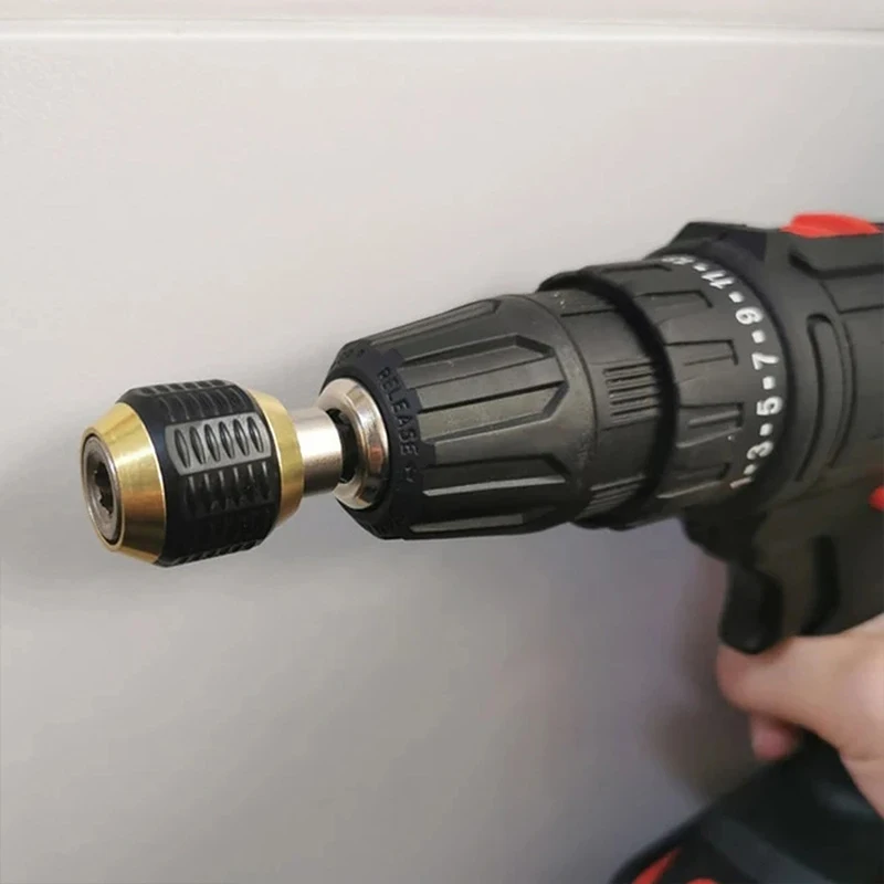 60mm Hexagonal Shank Quick Coupling 1/4 Inner Hex self-locking Connecting Rod Drill Bit Holder Chuck Adapter Dropshipping | Инструменты