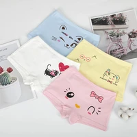 kids underwear for girls pure color girl panties cute cat cartoon pattern girl boxers cotton print childrens panties