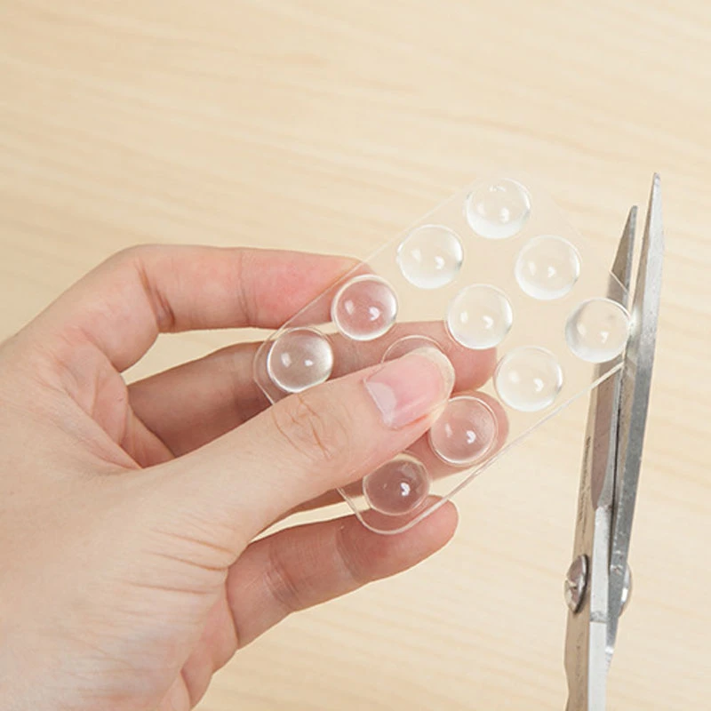 24 шт./лот прозрачный Противоскользящий силиконовый амортизатор аксессуары для