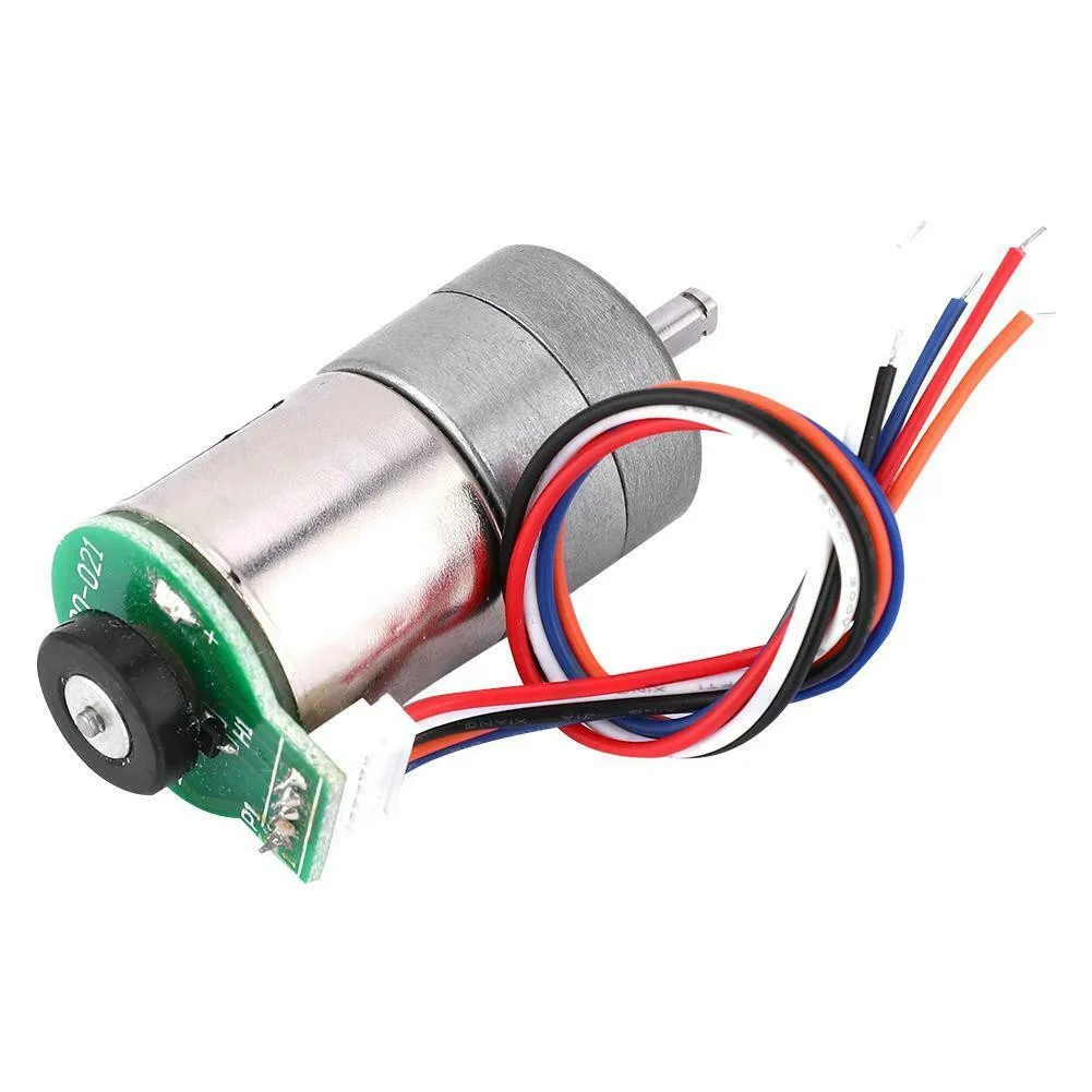 

DC12V 64rpm Full Metal Gearbox Speed Reduction Gear Motor Encoder For Car Robot High Reliability, Low Running Noise Gear Motor