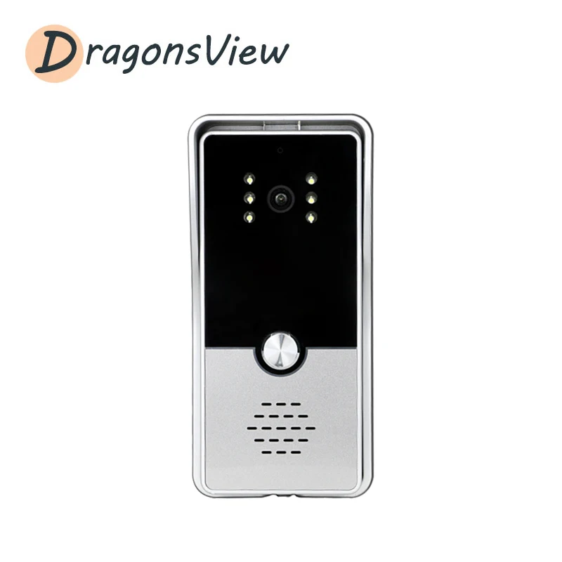 Dragonsview видео домофон с замком и Кнопка Exit (7 дюймов телефон двери белый монитор