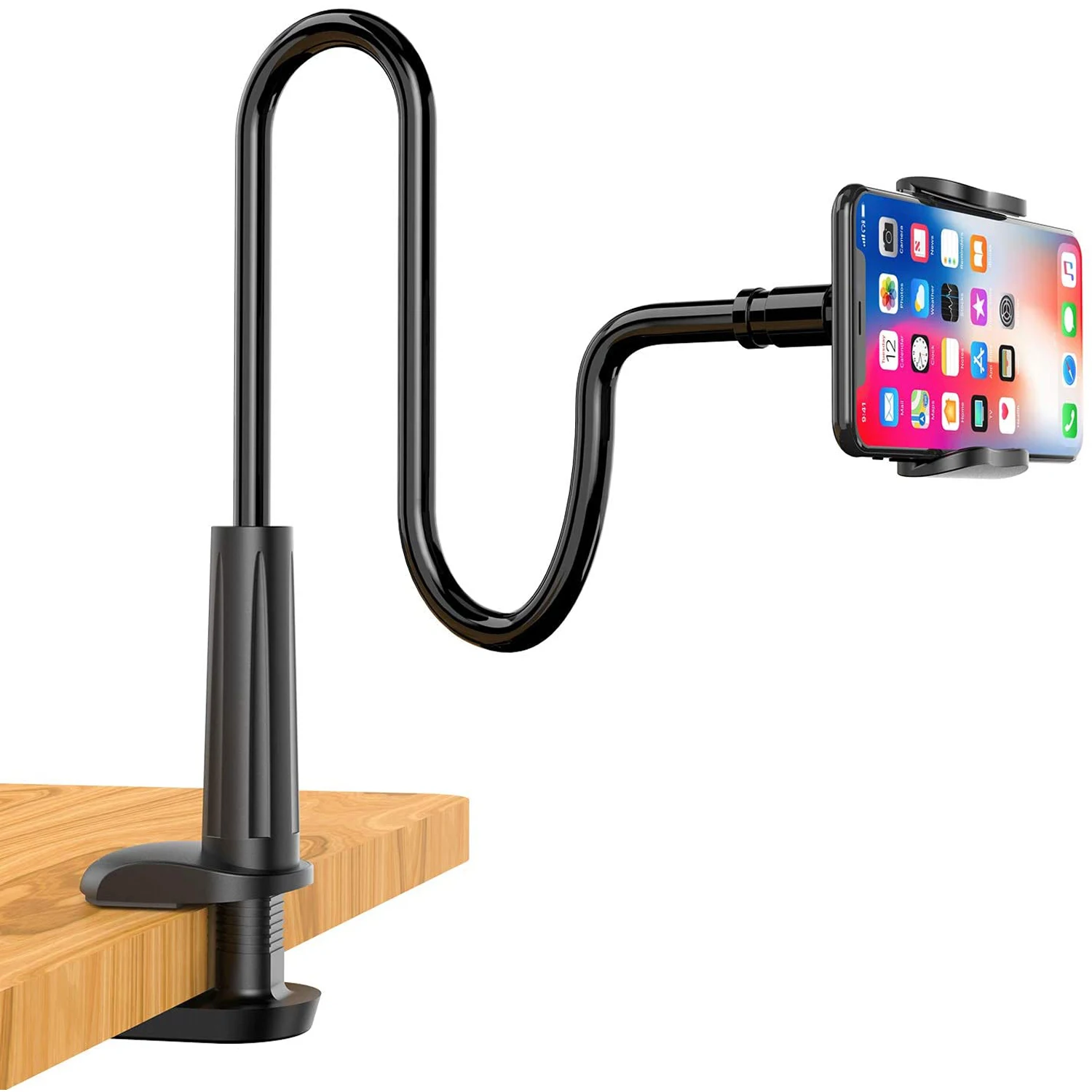 

Universal Cell Phone Holder Clip Lazy Bracket Flexible Clamp Mount for Smart Devices Desktop Bed Home Office Phone Stand Holder