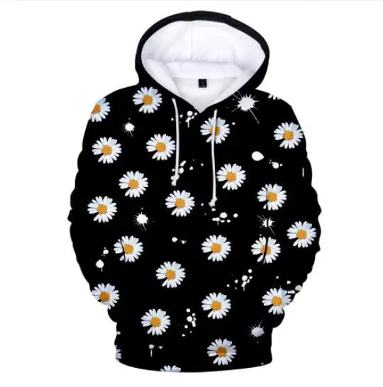 Худи Gdragon Daisy 3D G Dragon горячая Распродажа Harajuku женские худи граффити дизайн GD для