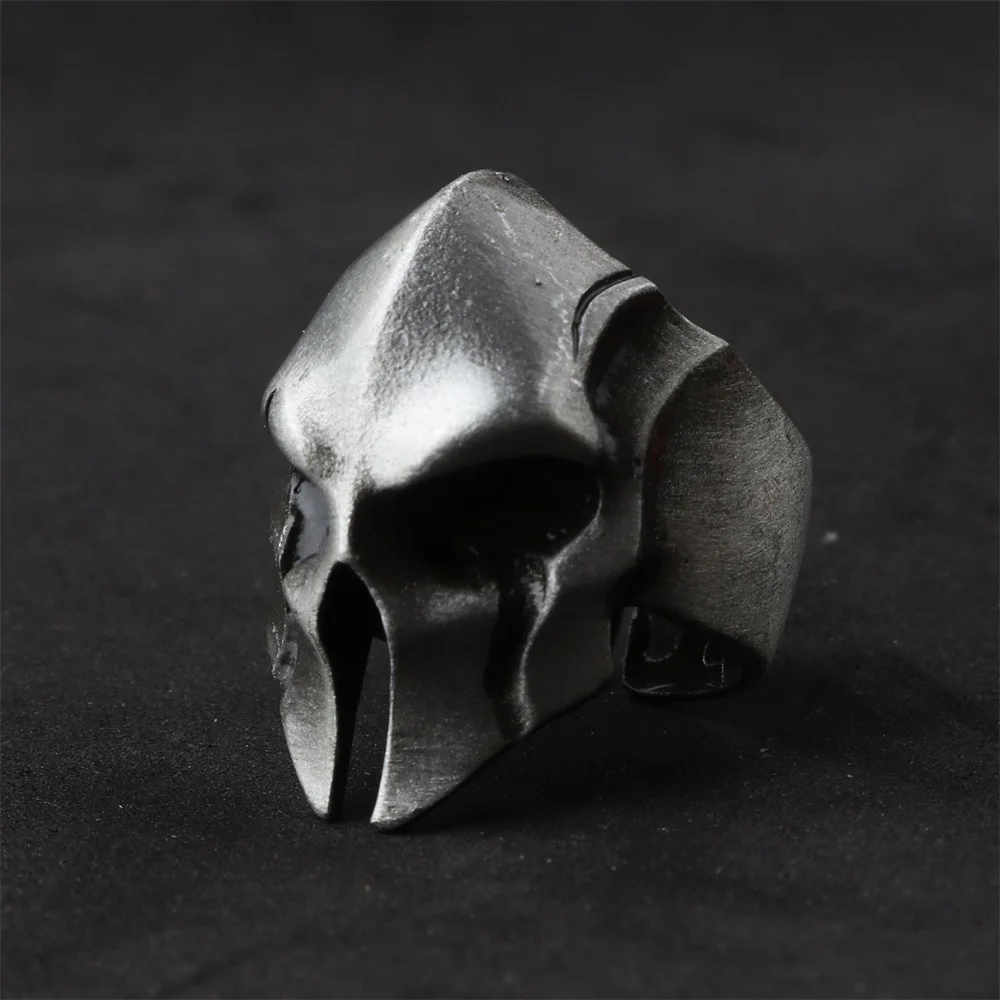 

Punk Warrior Mask Rings for Men Classic Warrior Helmet Ring Gothic Style Vintage Party Prom Jewelry Gifts