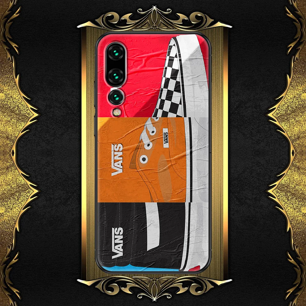 

Skateboard Brand Vansing-compatible Phone case For Huawei P Mate P10 P20 P30 P40 10 20 Smart Z Pro Lite 2019 black fashion shell