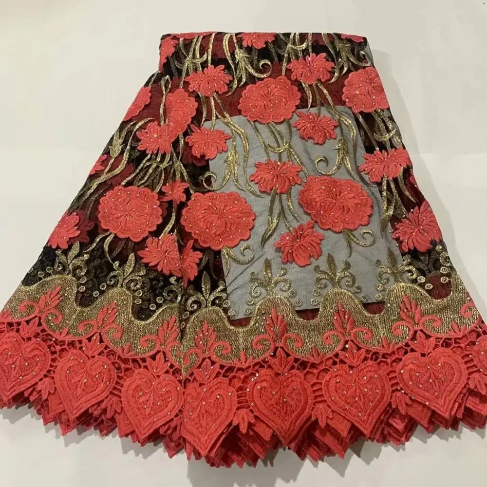 

Newest hot Selling French Lace Wholesale Price High Quality African Tulle cord Lace 2020 Net Embroidered Lace Fabric XM062404