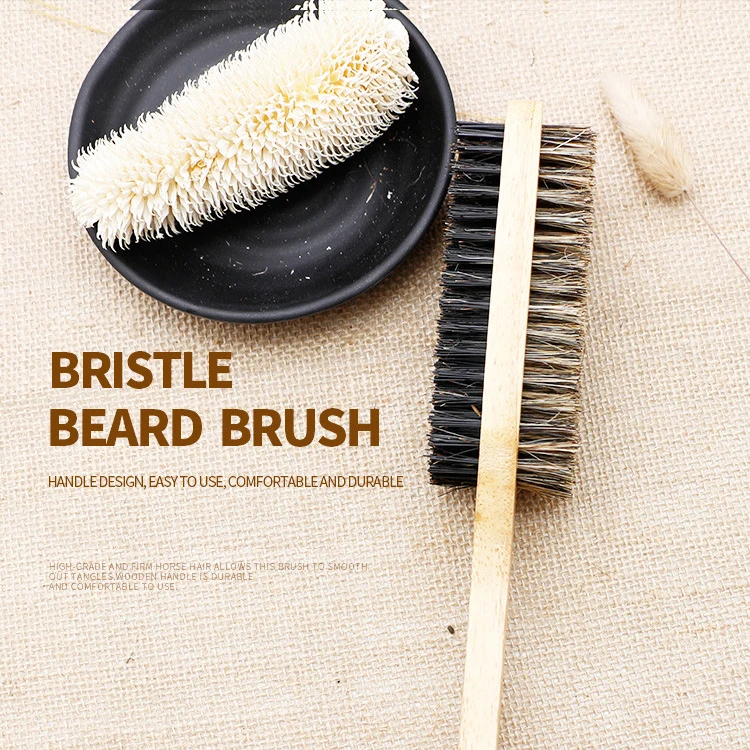 Для мужчин щетка для волос из шерсти кабана Плетеный абажур натурального дерева