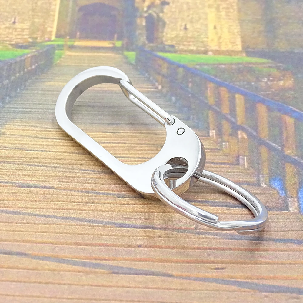 Новинка 2020 Высокопрочный металлический брелок из нержавеющей стали
