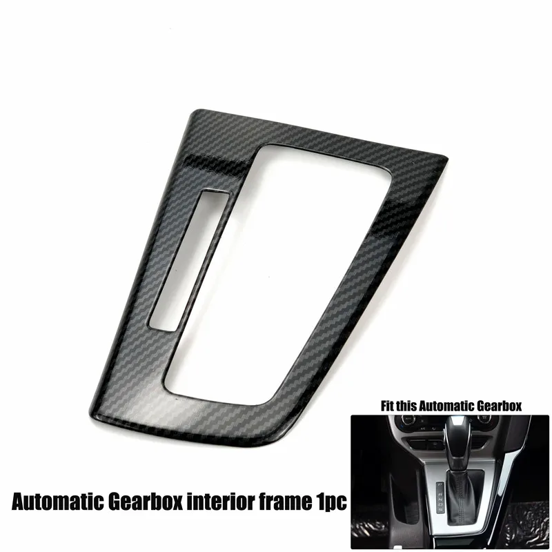 Automatic Gear cover Для Ford Focus 3 2012- полностью внутренняя наклейка из углеродного волокна наклейка крышка ручка вентиляционная консоль панель Корпус чехол Аксессуары - Название цвета: Automatic Gear cover