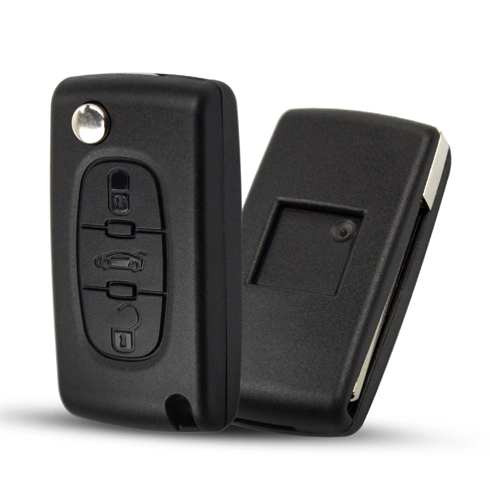 OkeyTech Флип складной автомобильный Корпус ключа для Peugeot 206 407 307 607 Citroen C2 C3 C4 C5 C6 berlingo