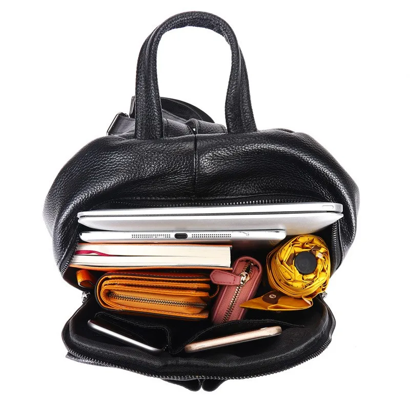 

Free Shipping Women Backpack High Quality Genuine Leather Backpack Fashion Mini Backpack School Bags For Girls Shoulder Bag
