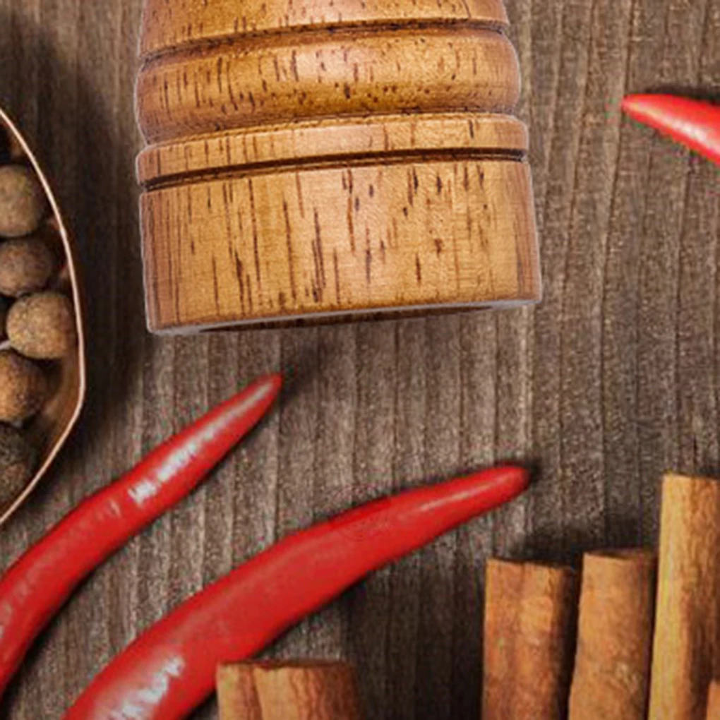

Rubberwood Manual Mill Salt Pepper Grinder Kitchen Restaurant Grinding Tool Spice Mill Ceramic Rotor