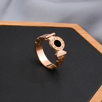 creative instagram niche design sense digital ring female titanium steel personality simple ring