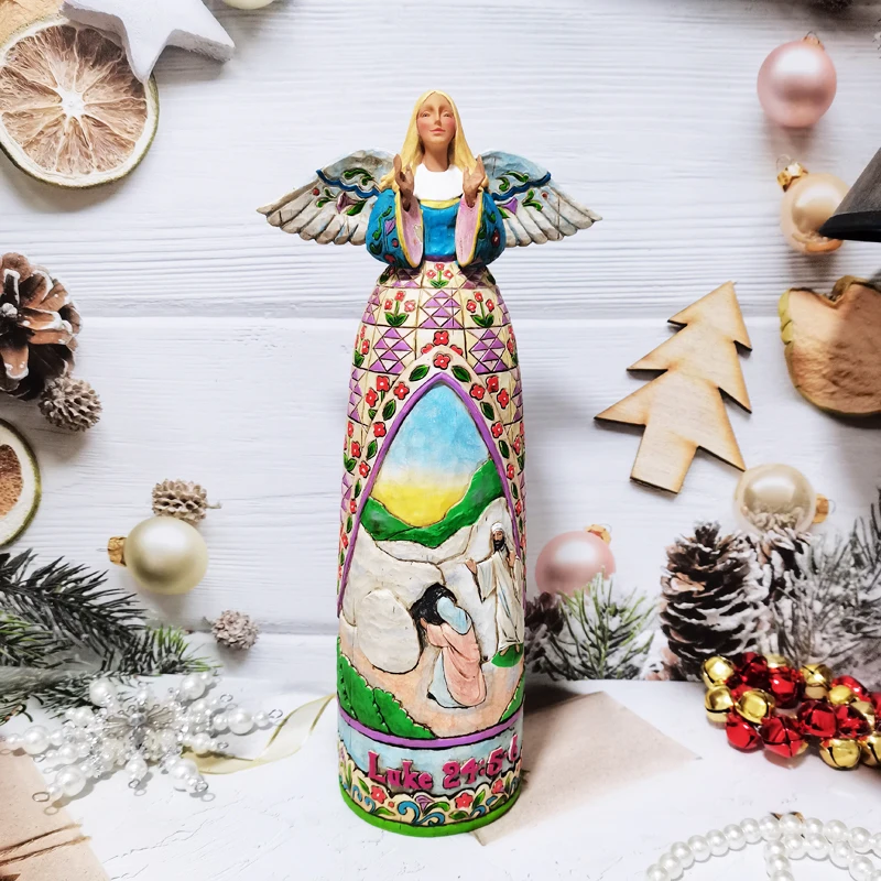 

Католический подарок, фигурки, религиозные, церковные, свадебные аксессуары, фигурки святой семьи, дизайнерские украшения Ангел благослове...