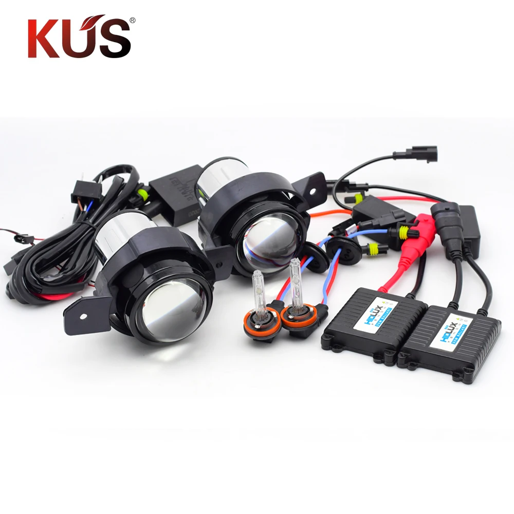2 5 дюймов Bixenon hid противотуманный светильник объектив проектора h11 ксеноновая