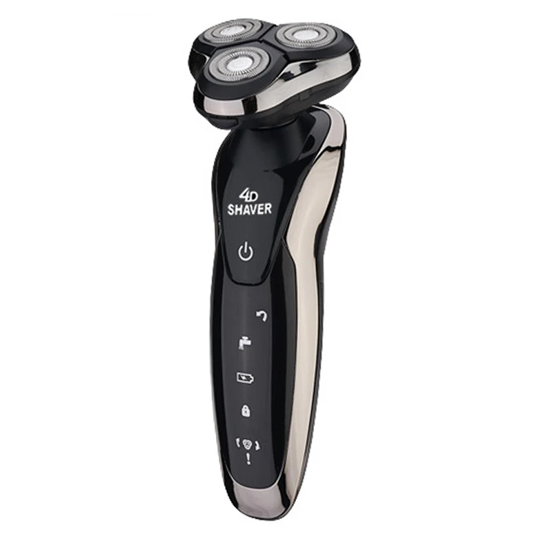 Gold Only Shaver 4D электрическая бритва, триммер для бороды, носа, тример, станок для бритья для мужчин, перезаряжаемый, влажный, сухой, водонепроницаемый - Цвет: Gold Only Shaver