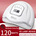 УФ-лампа Sun X5 Max для сушки гель-лака, Маникюрный Инструмент с автоматическим датчиком, 12072 Вт54 Вт, светодиодная лампа для сушки ногтей, 36 светодиодов, 10306099 секунд