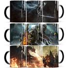 Керамическая кружка с изменением цвета кофе, 11 унций