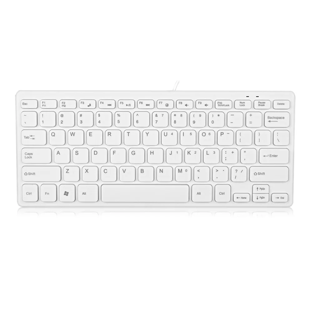 1 шт. 2,0 Мини клавиатура Проводная QWERTY ультра тонкая клавиатура для компьютера ПК оборудования