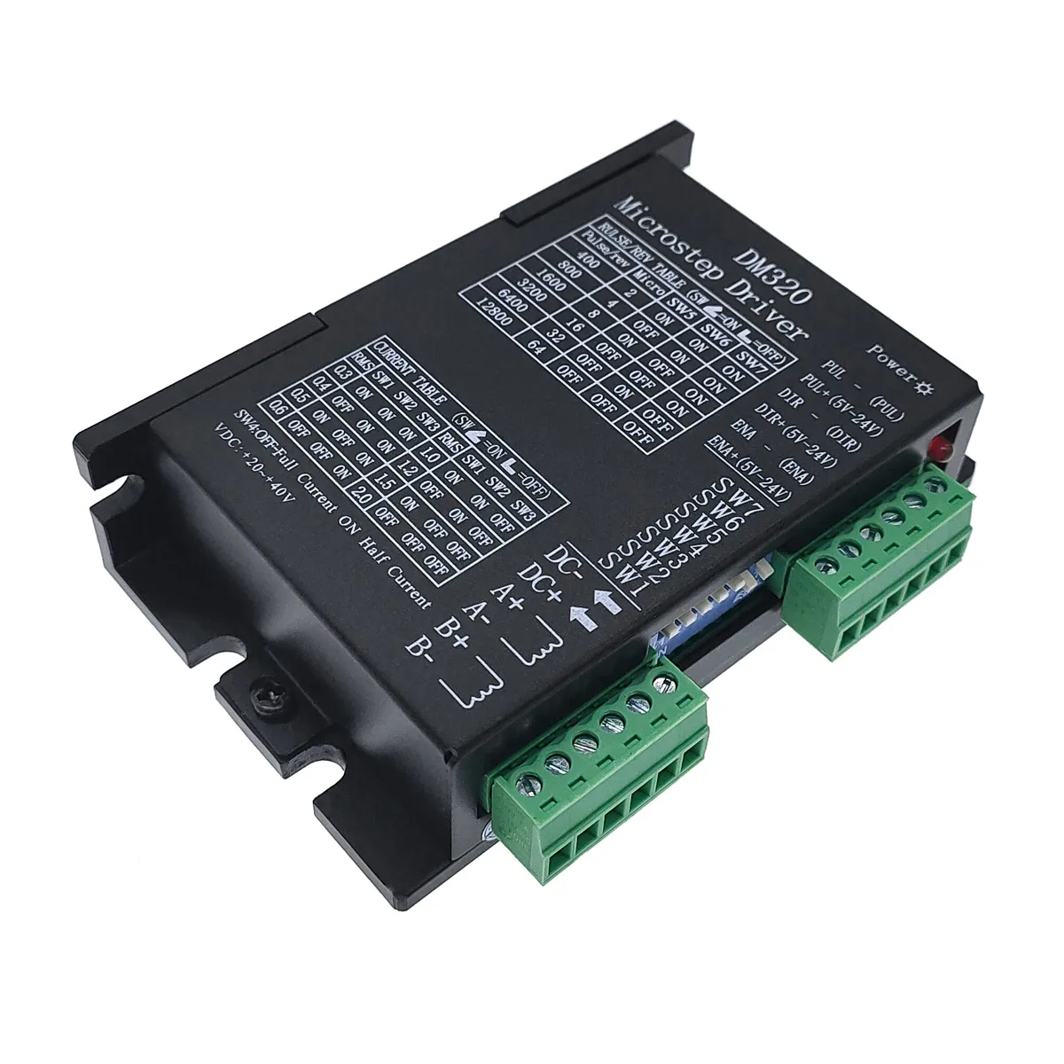 Stepper motor driver controller DM320 2H320 PULSE 12800 microstep brushless DC shell for 28 35 42 stepper drivers | Обустройство дома