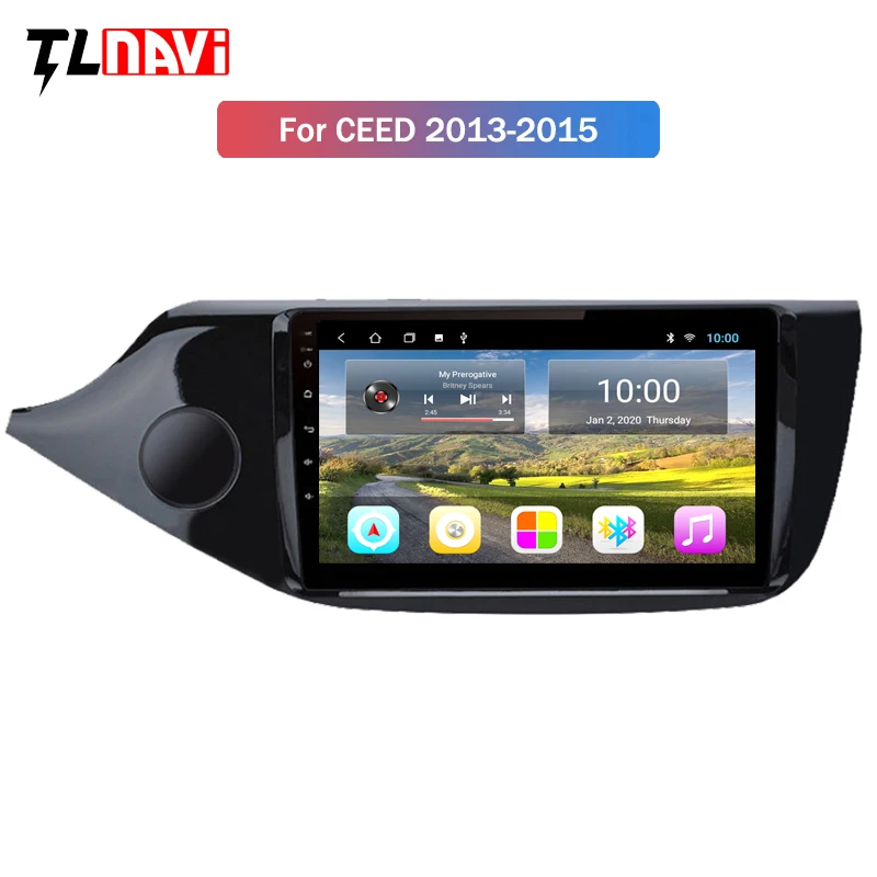Автомобильный DVD-плеер Мультимедийный проигрыватель с GPS-навигацией и Android 10 2 Гб