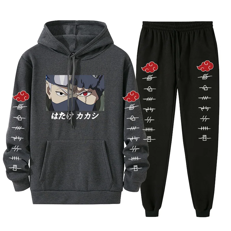 

Japan Anime Akatsuki Cloud Symbols Print Men Suit Sweatshirt Streetwear Hoodie Men Women Oversized Sweatshirt Pullover Hoody
