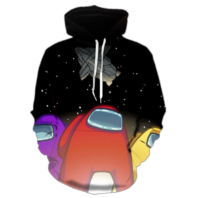 Детская толстовка с капюшоном Игра среди нас для подростков Толстовка Оверсайз