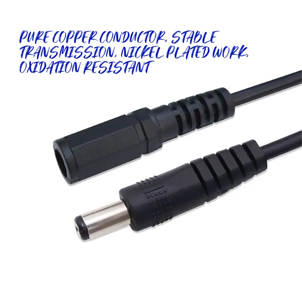 DC Power Splitter Plug Cable 5.5x2.1mm Male to Female Supply Adapter Extension Cord for Camera LED Lamp | Электроника