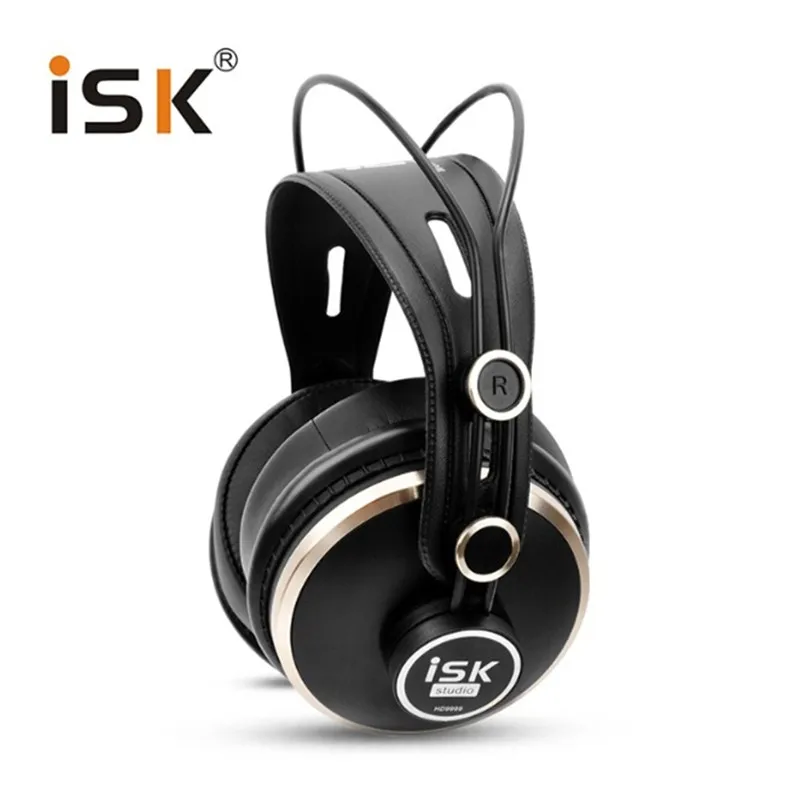 Without packaging Роскошные ISK HD9999 Pro HD монитор наушники полностью закрытые Мониторинг наушники диджея/Аудио/Смешивание/запись студийные наушники - Цвет: Without packaging