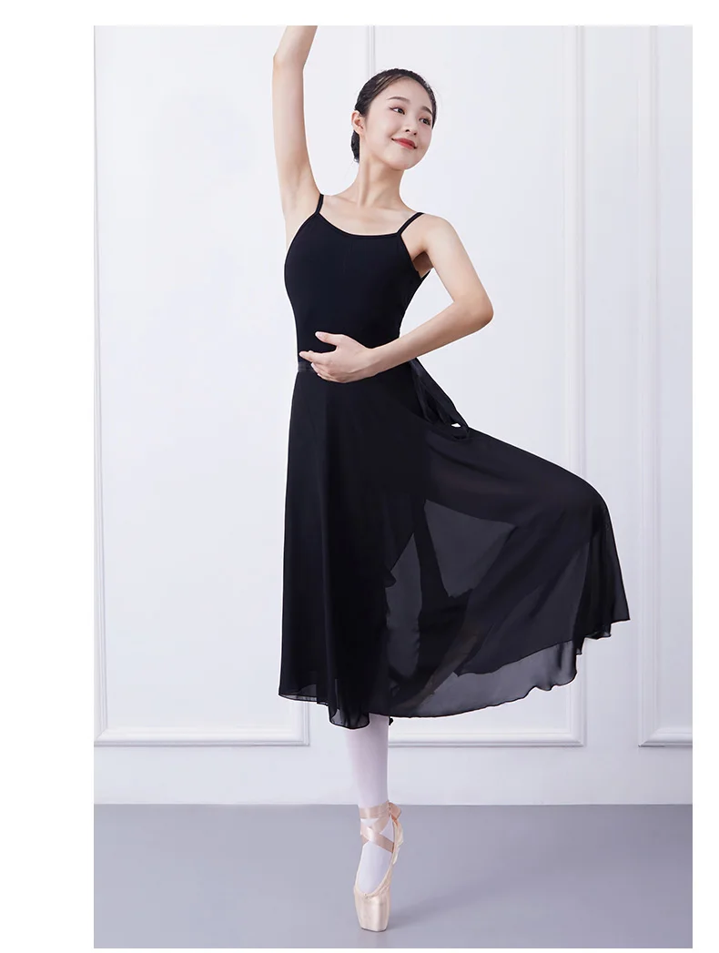 Балетная юбка для женщин и взрослых длинная шифоновая на шнуровке балетная пачка