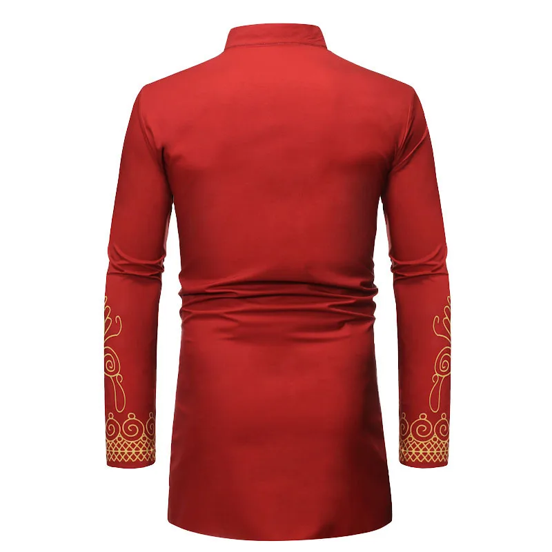 Мужская африканская одежда 2019 модная Дашики халат рубашка мужская хип хоп