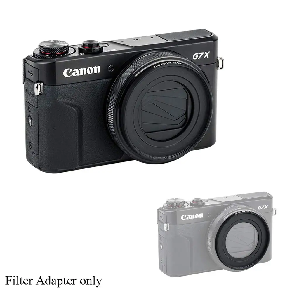 2x телеобъектив и адаптер кольцевой держатель крышки для Canon G5X G7X Mark III II G7XMK2 G7XMK3