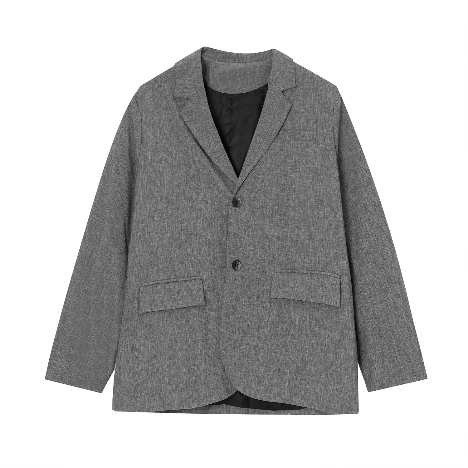 

Zone | autumn and winter 2020 new Korean loose solid button belt casual suit jacket for men