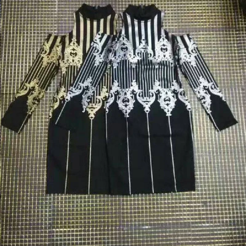 Элегантные черные золотые серебряные платья с открытыми плечами и высоким