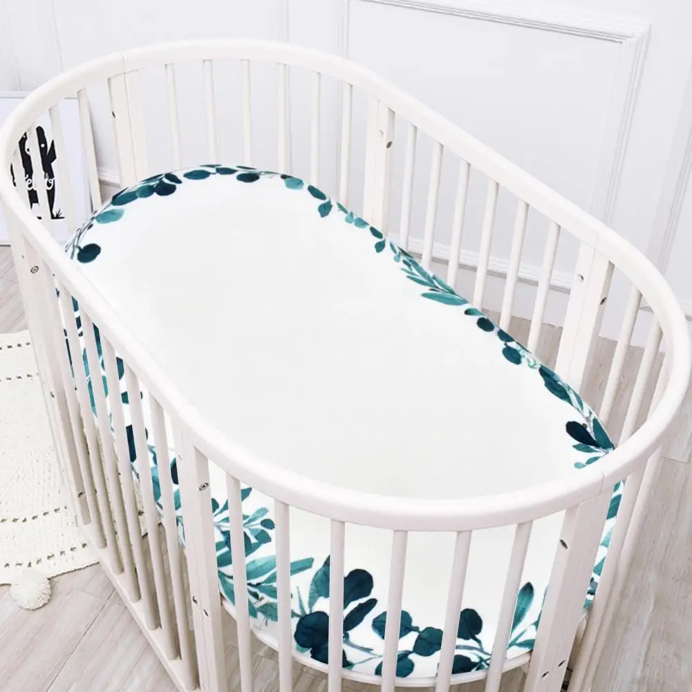 Bassinet Mattress Cover Flower Pattern Removable Spandex Baby Cradle Sheets for Infant Accessories | Мать и ребенок